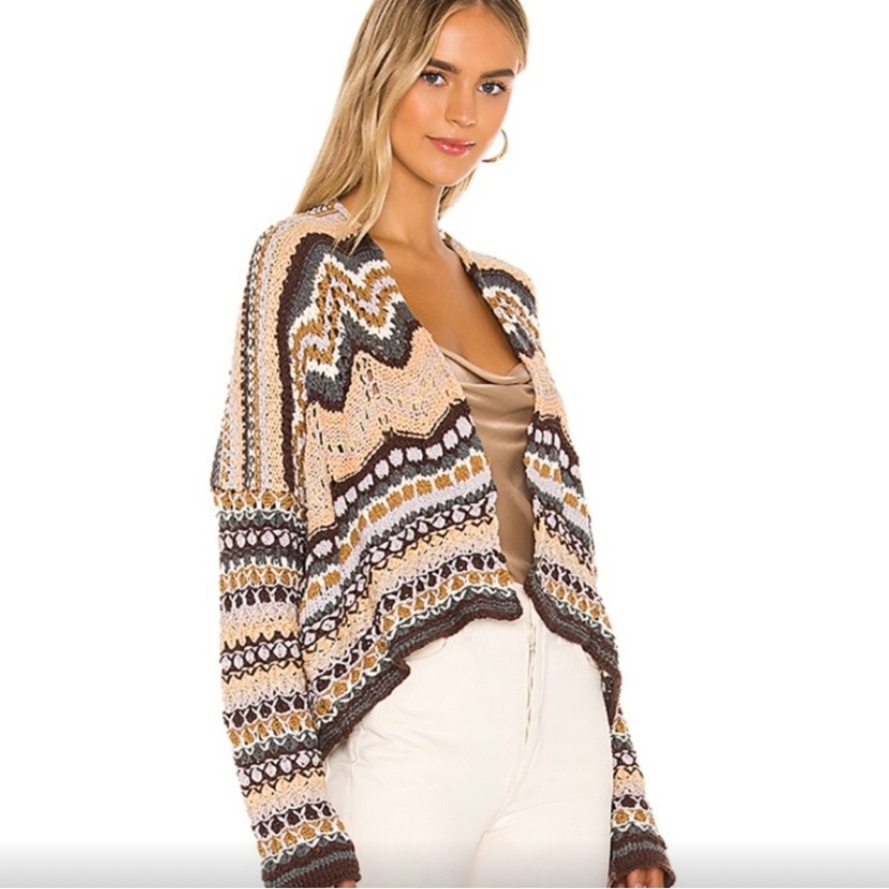 Free People Feeling Nostalgic Crochet Cardigan View 2